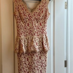 TADASHI SHOJI cocktail lace dress.